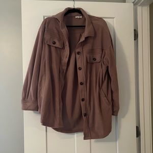 NWOT-Pink Desert Mauve Shacket